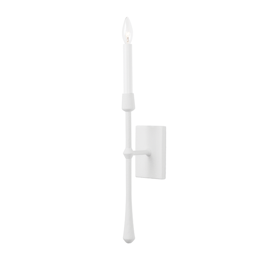 Hathaway Wall Sconce with White Plaster Finish