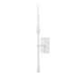 Hathaway Wall Sconce with White Plaster Finish