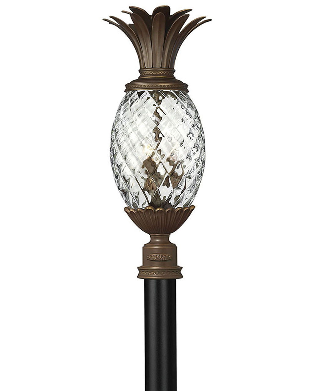 Plantation Large Post Top or Pier Mount Lantern 12v In Dark Bronze Finish