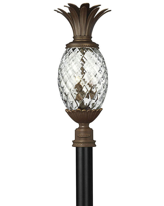 Plantation Large Post Top or Pier Mount Lantern 12v In Dark Bronze Finish