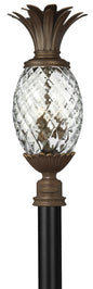 Plantation Large Post Top or Pier Mount Lantern In Dark Bronze Finish