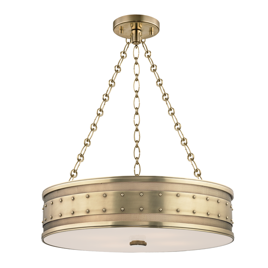 Gaines Chandelier with Aged Brass Finish