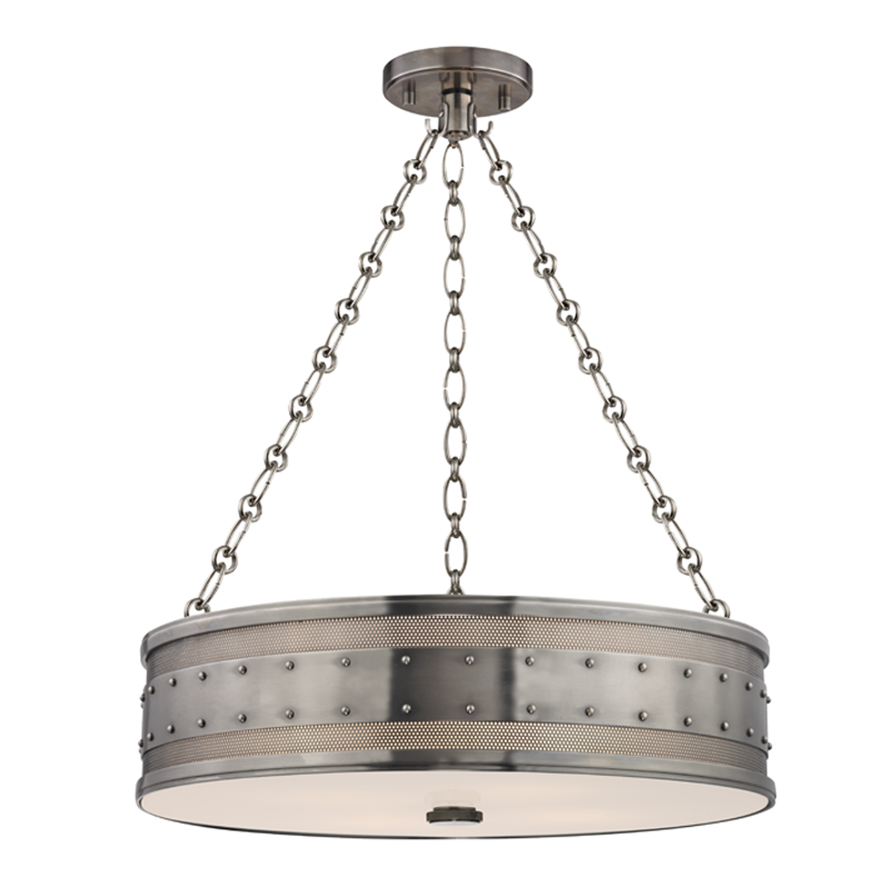 Gaines Chandelier with Historic Nickel Finish