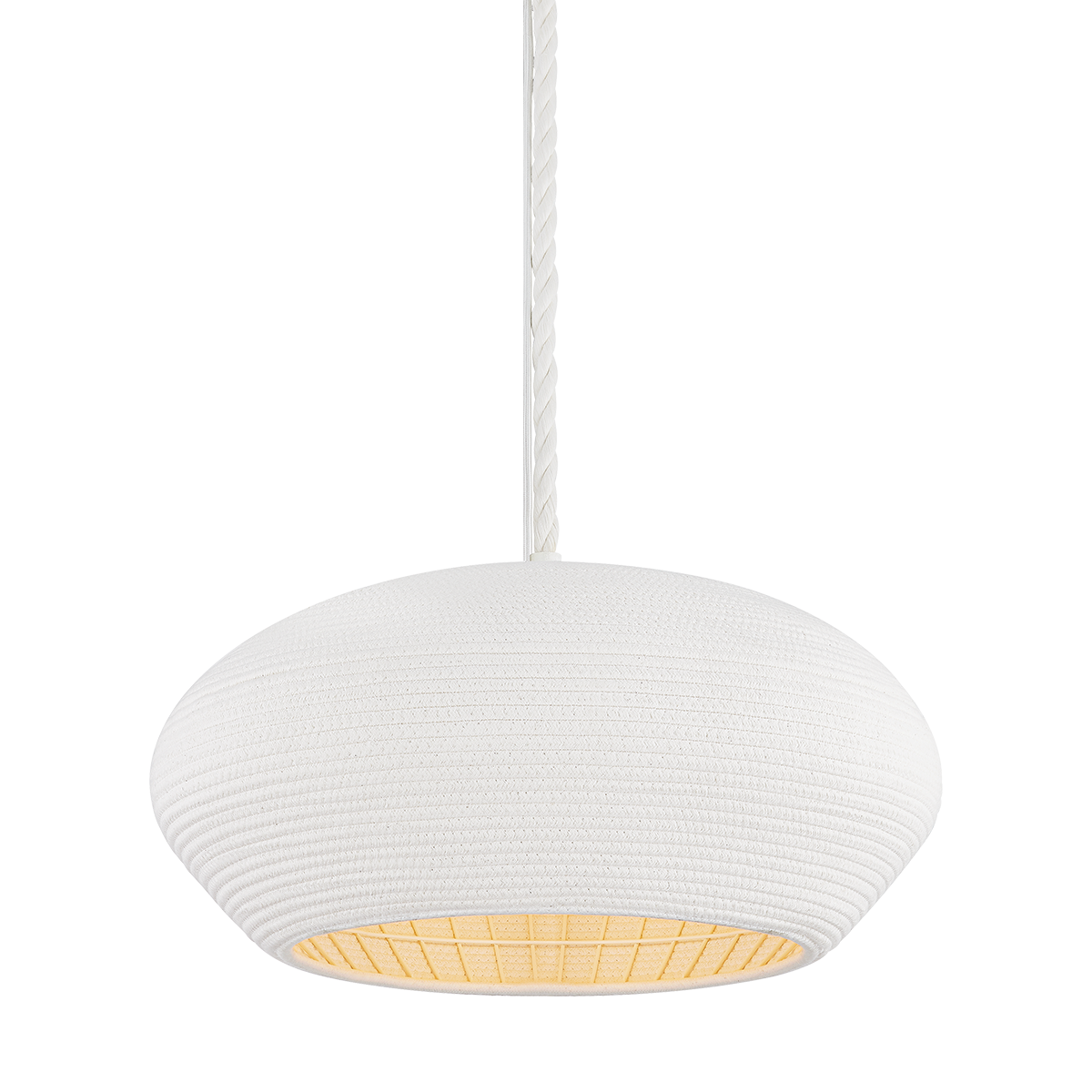 FERNDALE Pendant with GESSO WHITE Finish