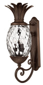 Plantation Large Wall Mount Lantern In Dark Bronze Finish