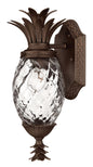 Plantation Medium Wall Mount Lantern In Dark Bronze Finish