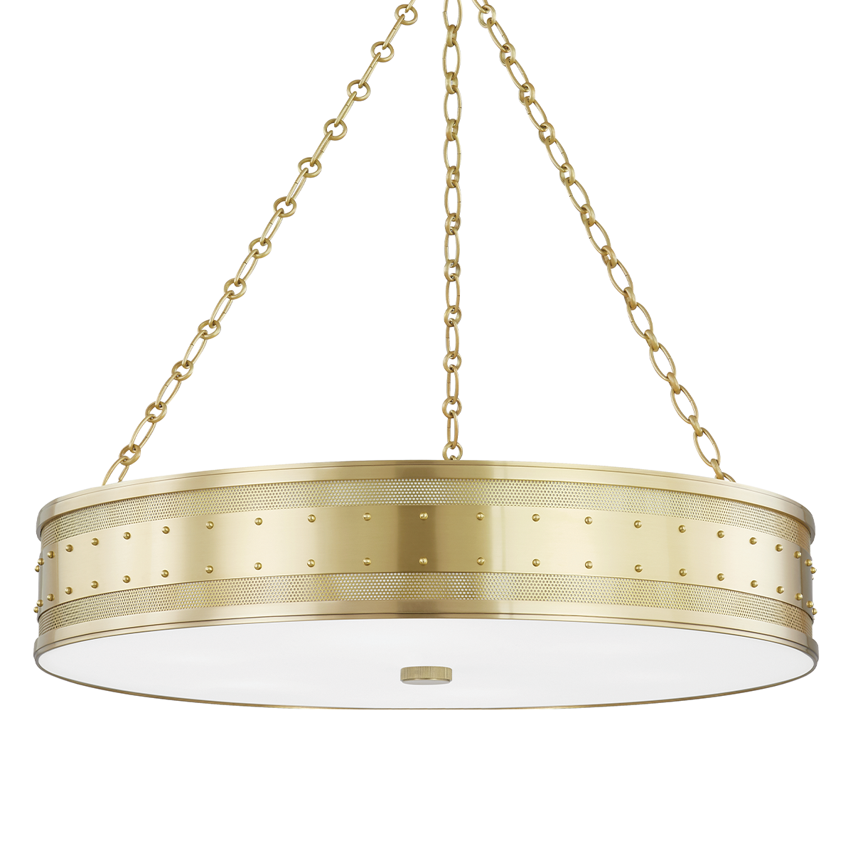 Gaines Chandelier with Aged Brass Finish