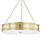 Gaines Chandelier with Aged Brass Finish