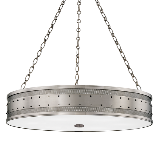 Gaines Chandelier with Historic Nickel Finish