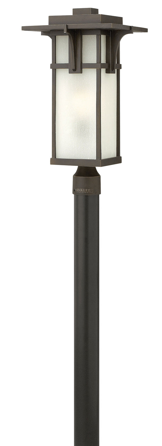 Manhattan Large Post Top or Pier Mount Lantern In Light Bronze Finish
