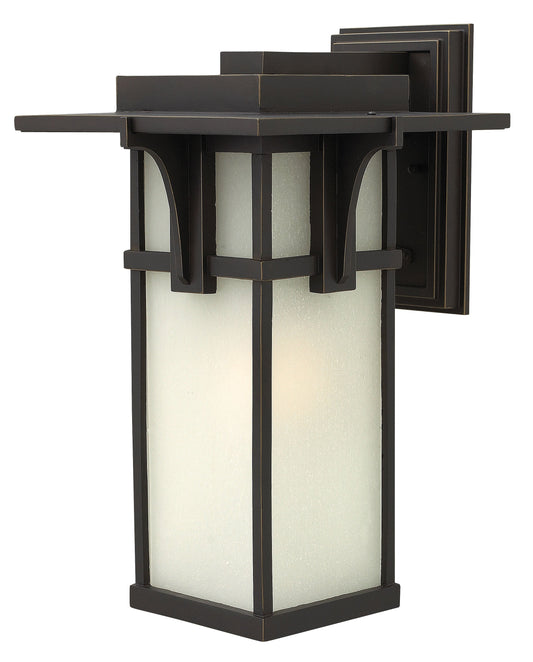 Manhattan Medium Wall Mount Lantern In Light Bronze Finish