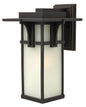 Manhattan Medium Wall Mount Lantern In Light Bronze Finish