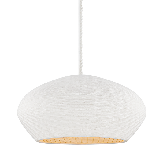 FERNDALE Pendant with GESSO WHITE Finish