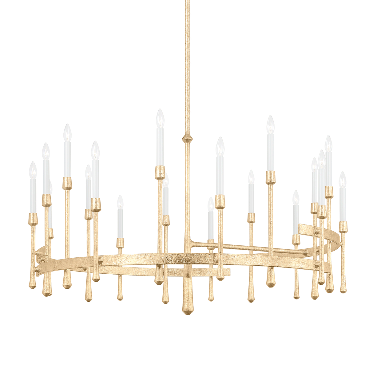 Hathaway Chandelier with Vintage Gold Leaf Finish