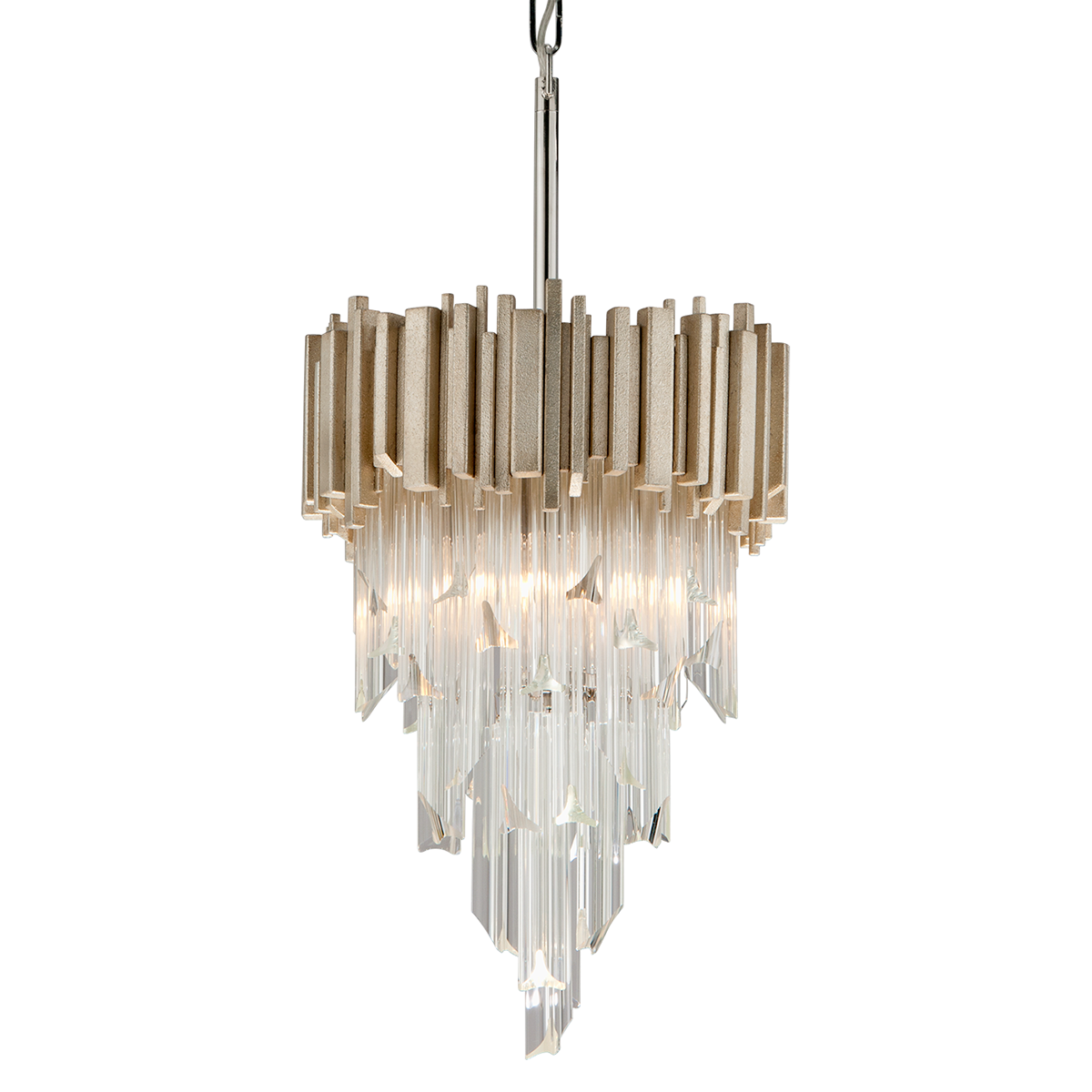 Mystique Pendant In MODERN SILVER LEAF Finish