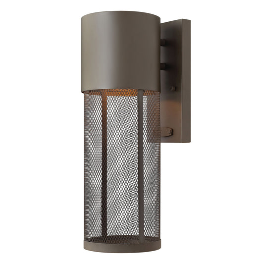 Aria Medium Wall Mount Lantern In Dark Bronze Finish