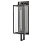 Catalina Large Wall Mount lantern In Black Finish