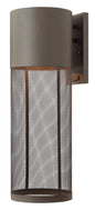 Aria Large Wall Mount Lantern In Dark Bronze Finish