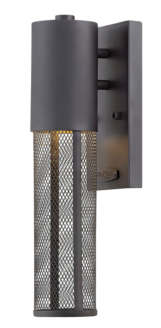 Aria Medium Wall Mount Lantern In Black Finish