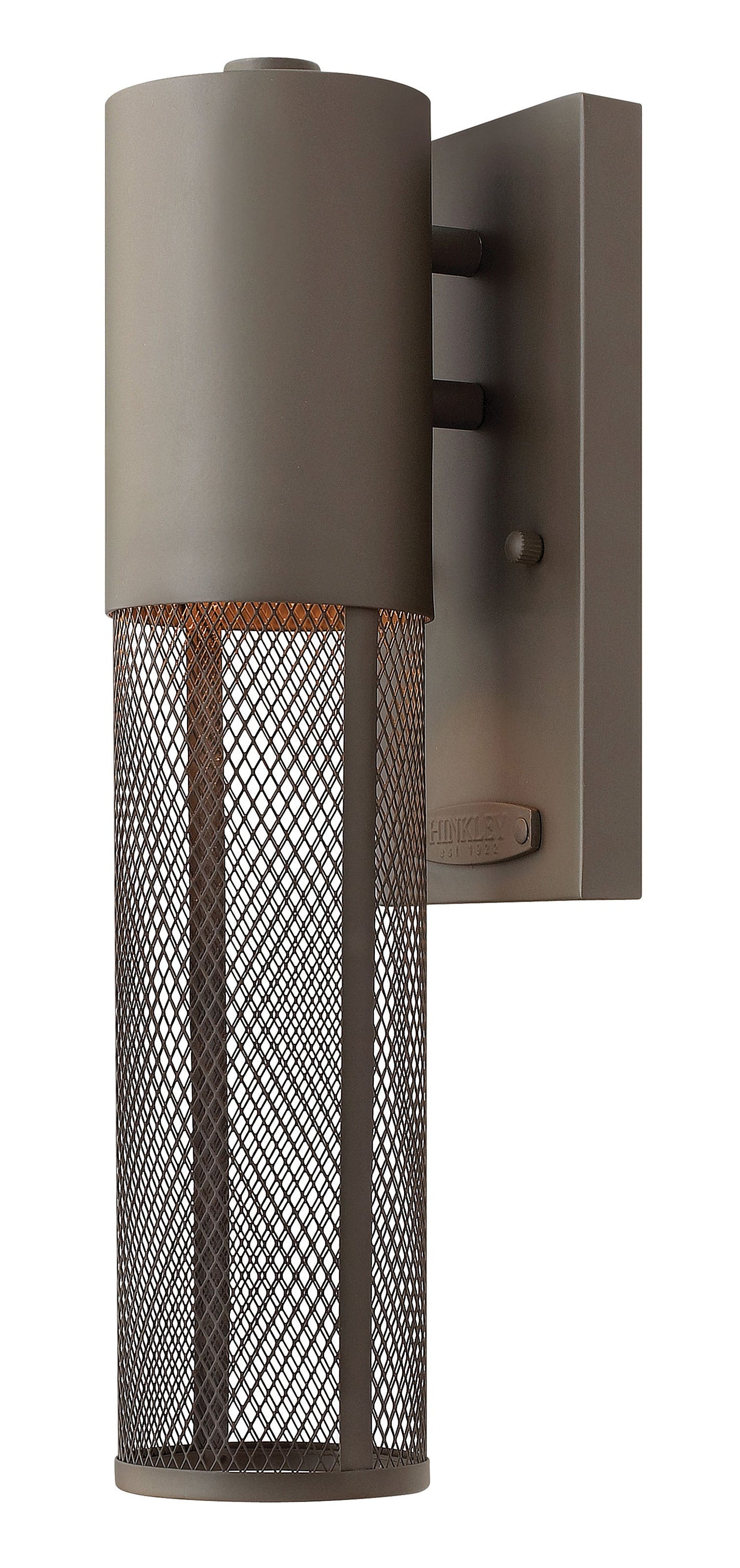 Aria Medium Wall Mount Lantern In Dark Bronze Finish