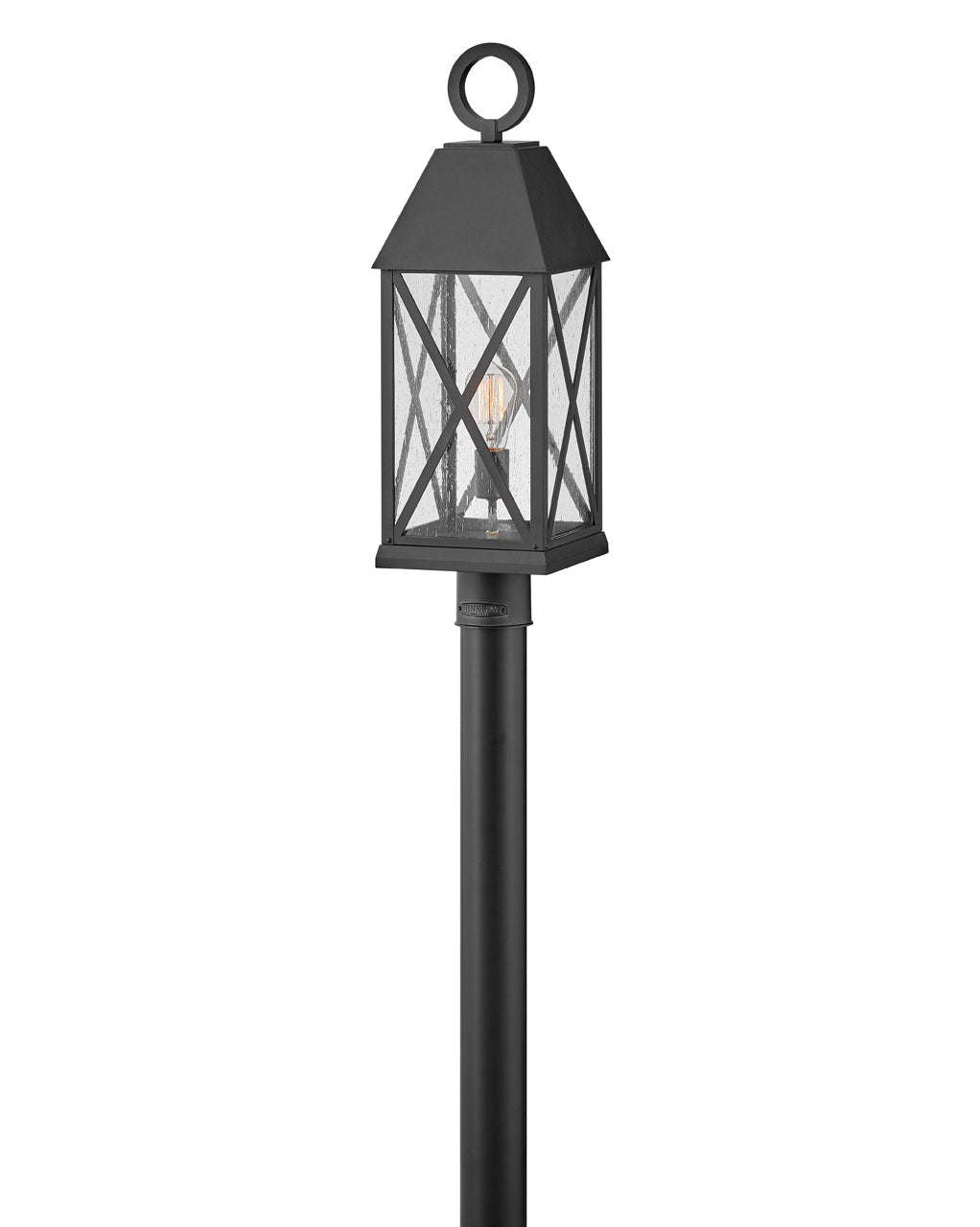 Briar Large Post Top or Pier Mount Lantern In Black Finish
