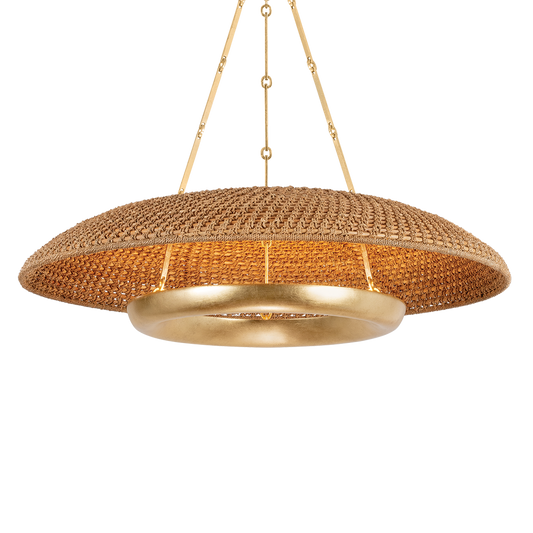 OAKLYN Pendant with Vintage Gold Leaf Finish