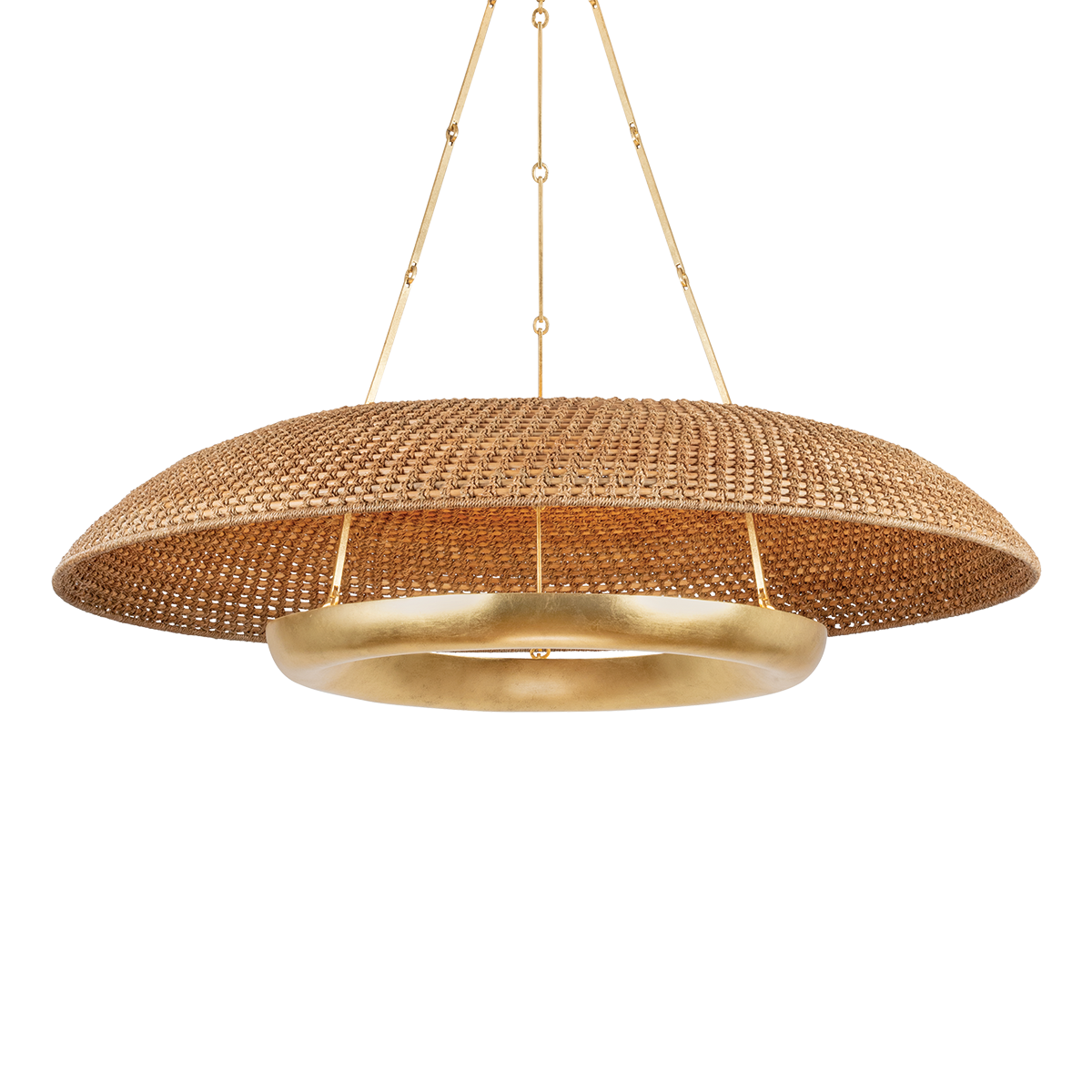 OAKLYN Chandelier with Vintage Gold Leaf Finish