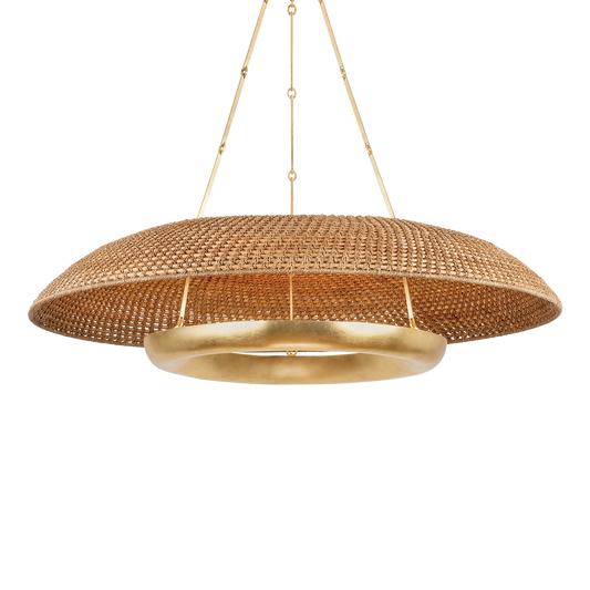 OAKLYN Chandelier with Vintage Gold Leaf Finish