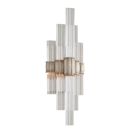 Viola Wall Sconce In WARM SILVER LEAF Finish