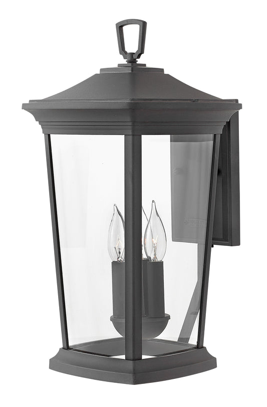 Bromley Medium Wall Mount Lantern In Black Finish