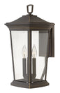 Bromley Medium Wall Mount Lantern In Light Bronze Finish
