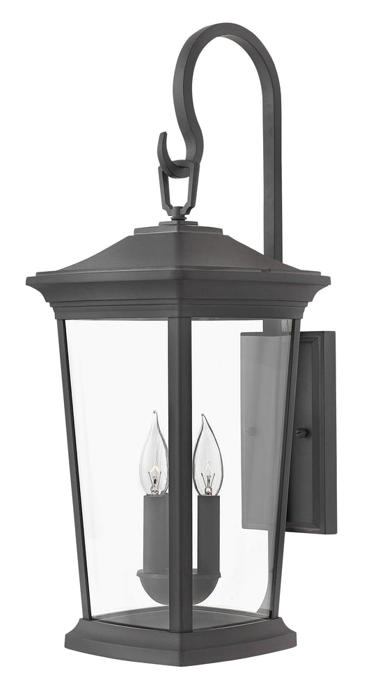 Bromley Large Wall Mount Lantern In Black Finish