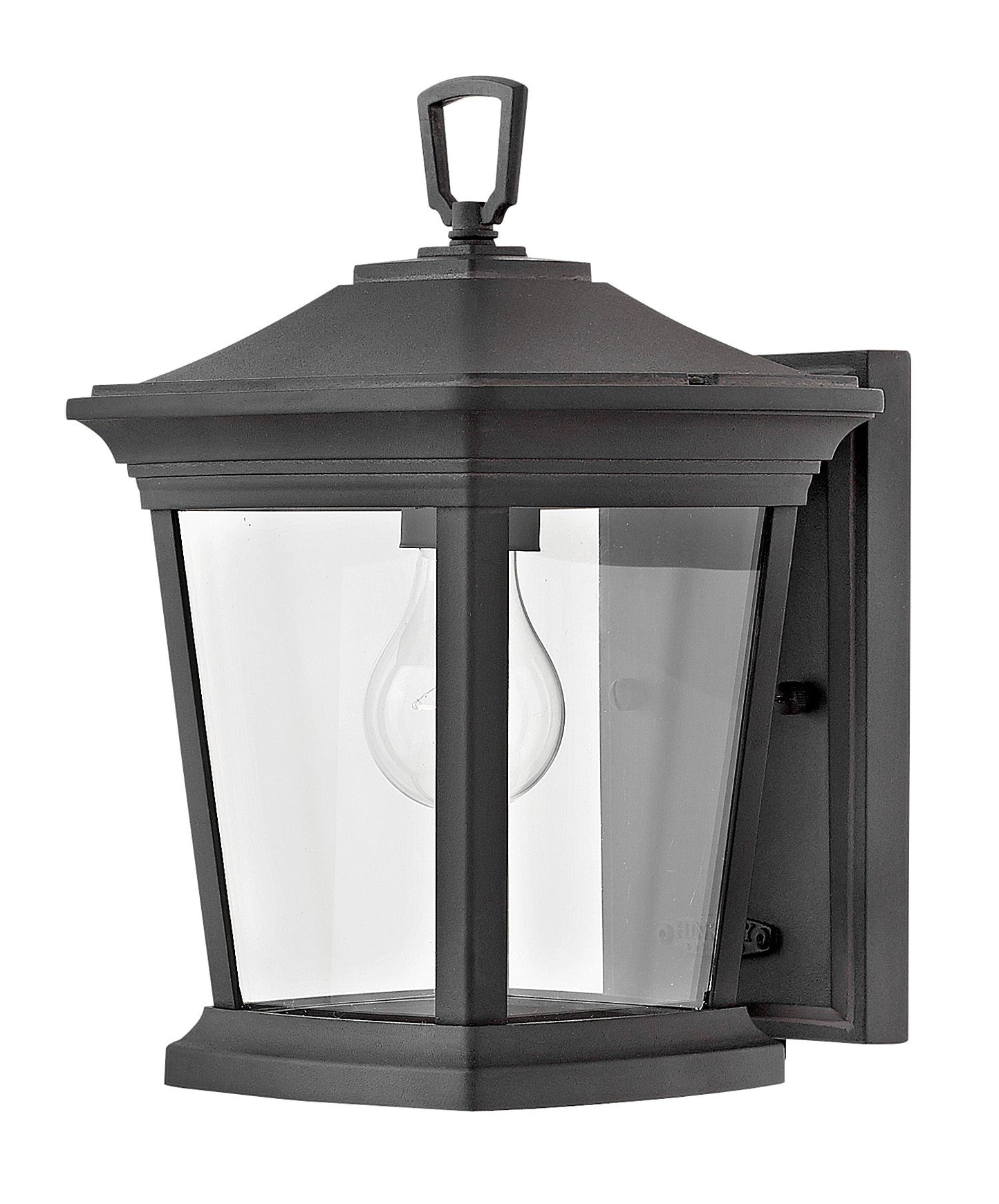 Bromley Small Wall Mount Lantern In Black Finish