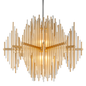 Theory Chandelier In GOLD LEAF/STAINLESS STEEL Finish
