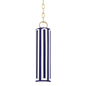 Brookville Pendant with Aged Brass/blue Combo Finish