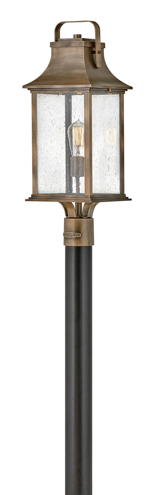 Grant Large Post Top or Pier Mount Lantern In Light Bronze Finish