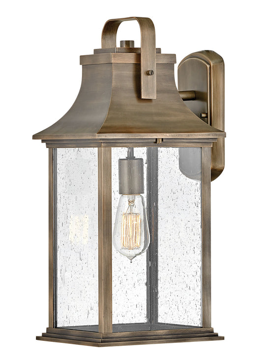 Grant Medium Wall Mount Lantern In Light Bronze Finish