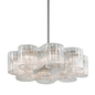 Circo Chandelier In SATIN SILVER LEAF Finish