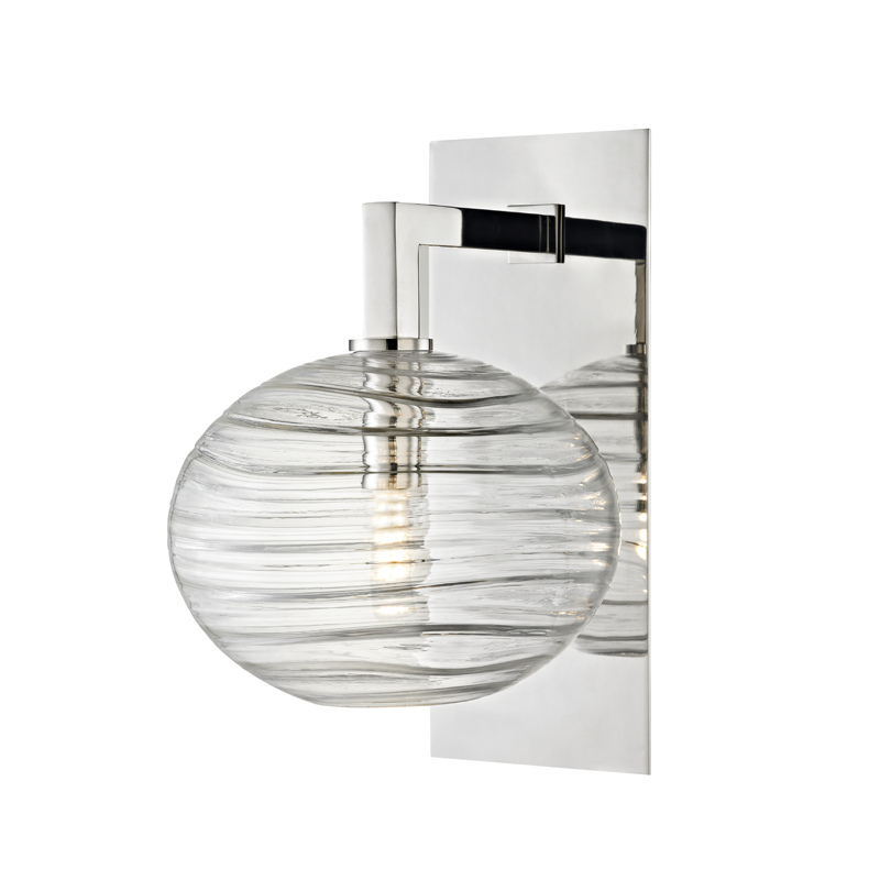 Breton Wall Sconce with Polished Nickel Finish