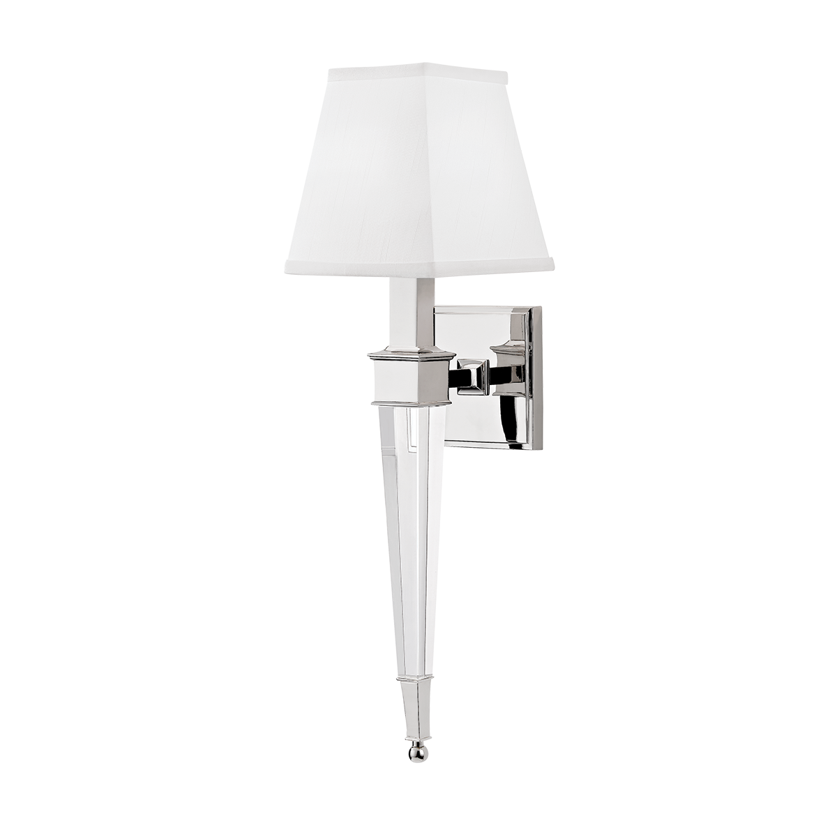 Ruskin Wall Sconce with Polished Nickel Finish