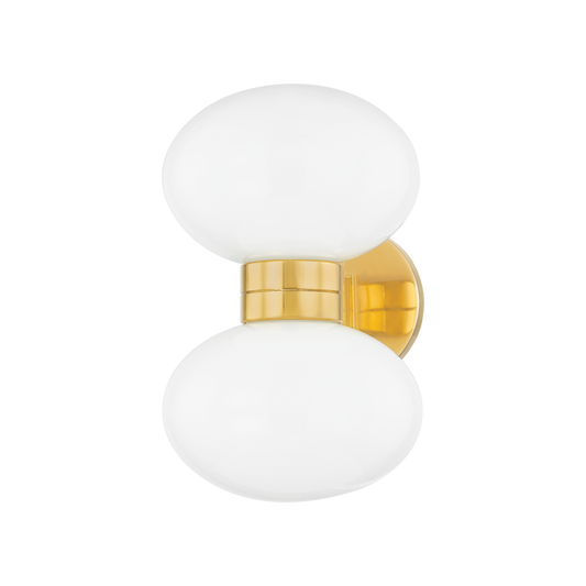 OTSEGO Wall Sconce with Aged Brass Finish