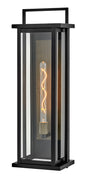 Langston Large Tall Wall Mount Lantern In Black Finish