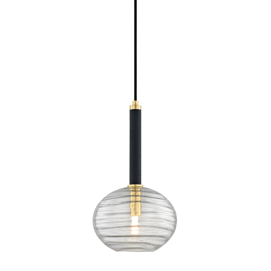Breton Pendant with Aged Brass Finish