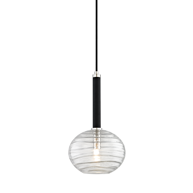 Breton Pendant with Polished Nickel Finish