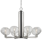 Breton Chandelier with Polished Nickel Finish
