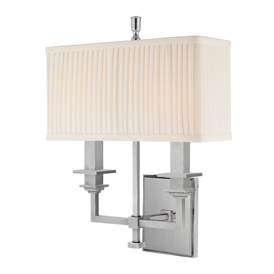 Berwick Wall Sconce with Polished Nickel Finish