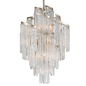 Mont Blanc Chandelier In MODERN SILVER LEAF Finish