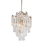 Mont Blanc Chandelier In MODERN SILVER LEAF Finish