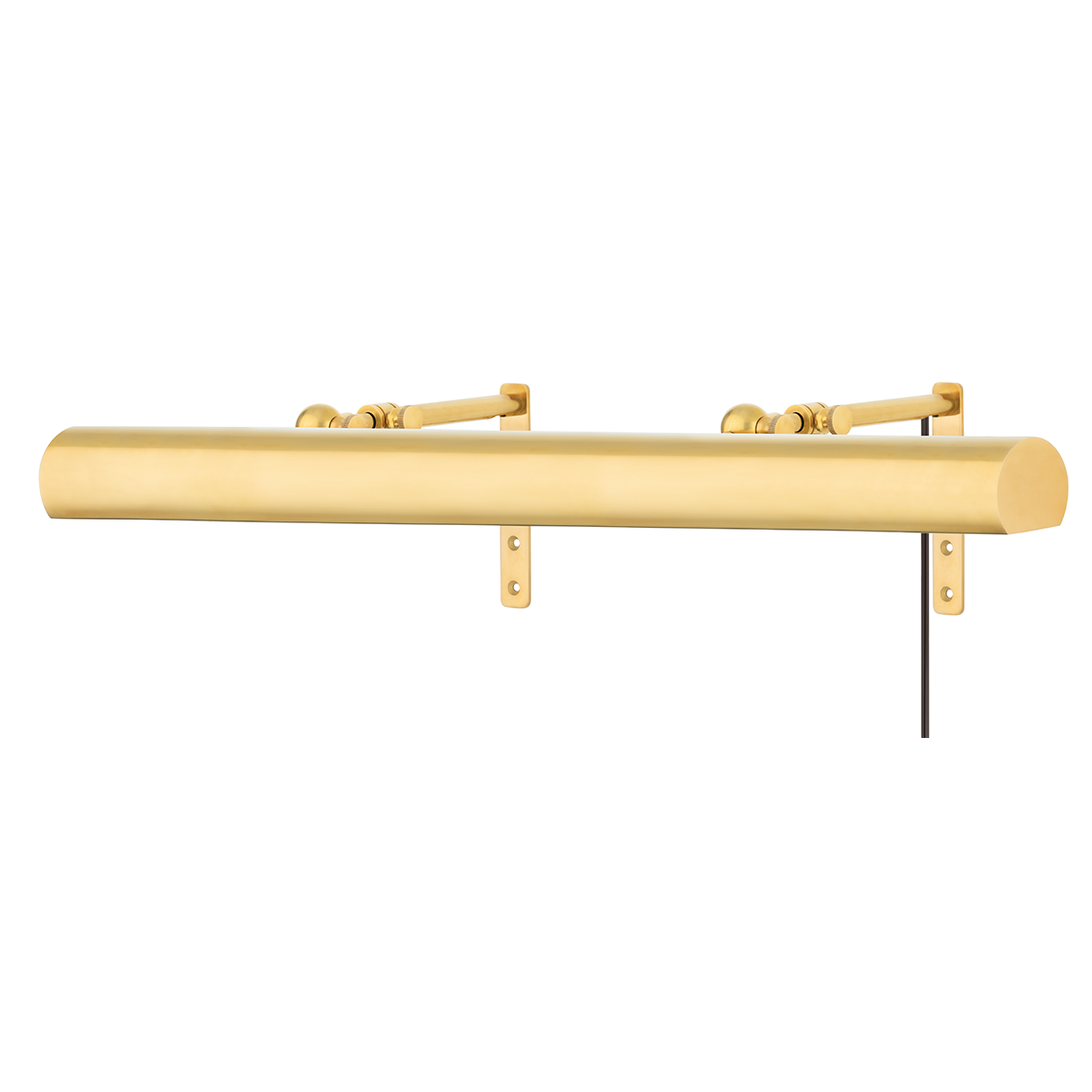 Vernon Plug-in Sconce with Aged Brass Finish