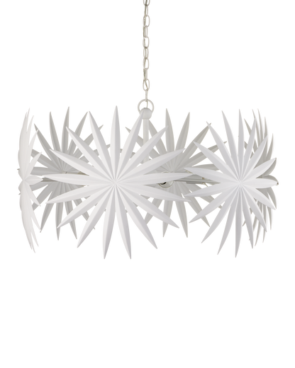 Bismarkia Small White Chandelier